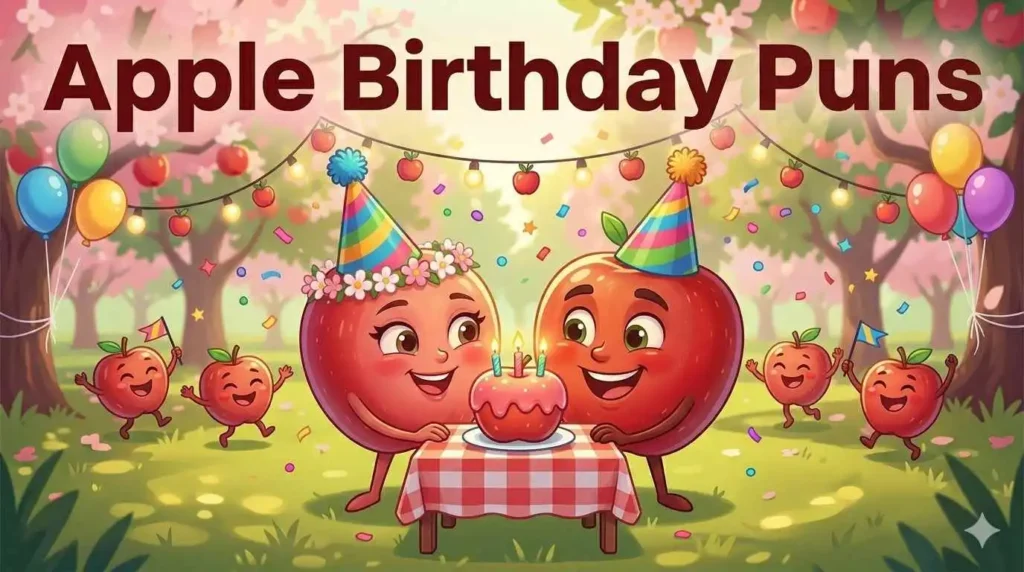 Apple Birthday Puns