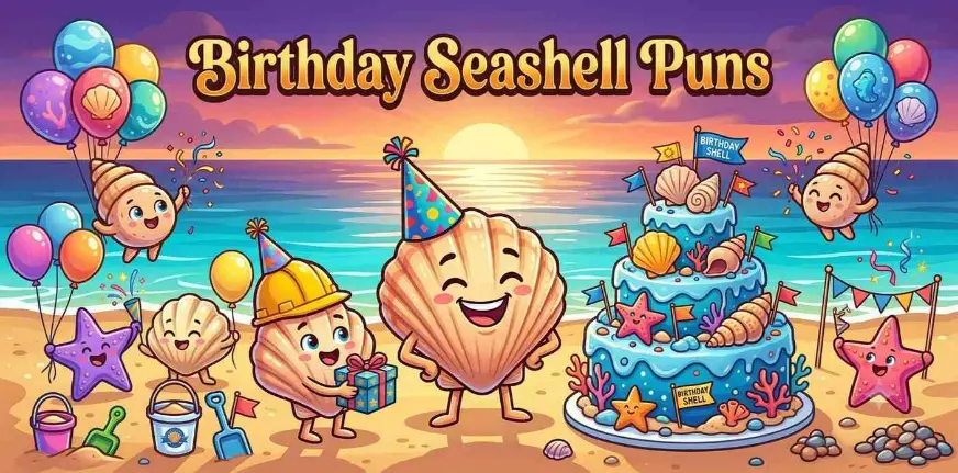 Birthday Seashell Puns