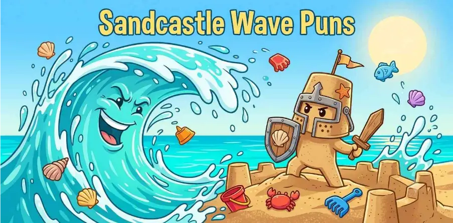 Sandcastle Wave Puns