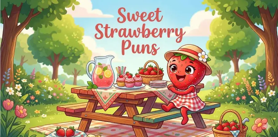 Sweet Strawberry Puns
