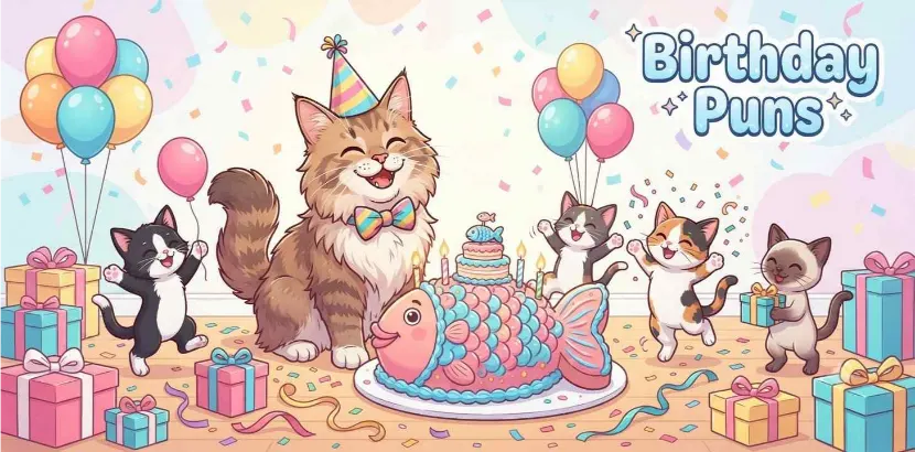 Cat Birthday Puns