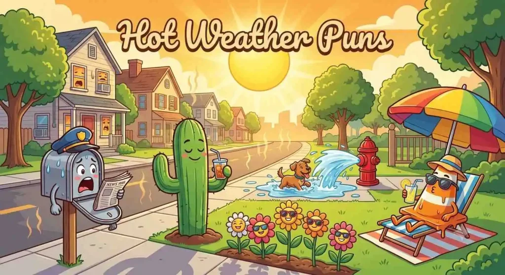 friends surviving hot weather