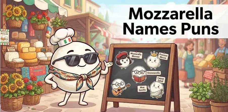 Mozzarella Name Puns        