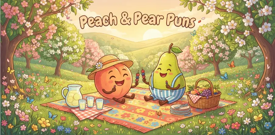 Peach And Pear Puns