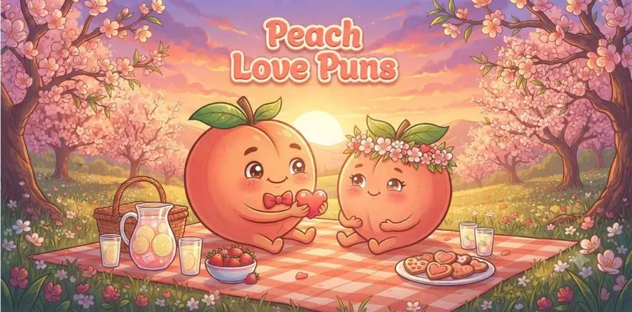 Peach Love Puns