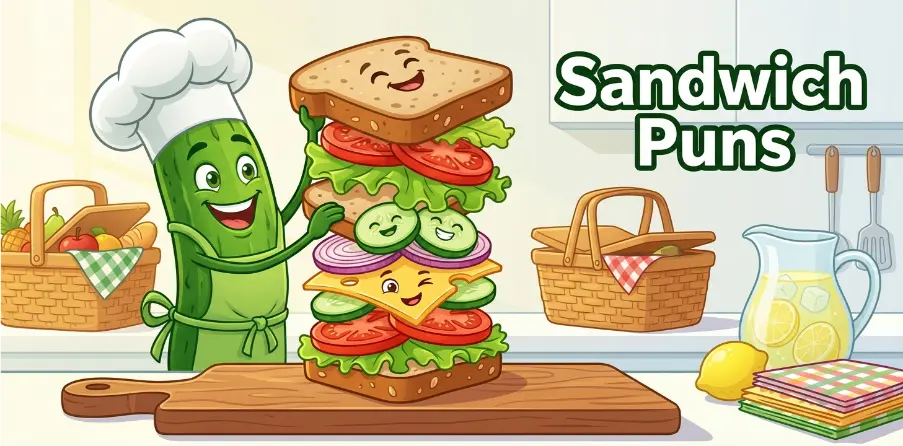 Sandwich Vegetable Puns                   