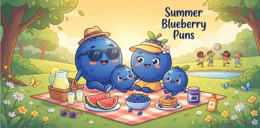 Summer Blueberry Puns