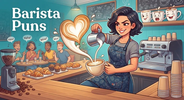 Barista Puns  