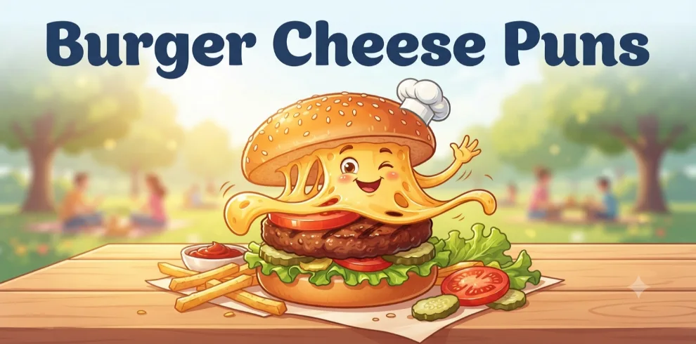 Burger Cheese Puns          