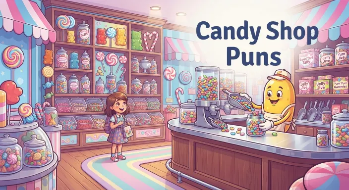 Candy Shop Puns     