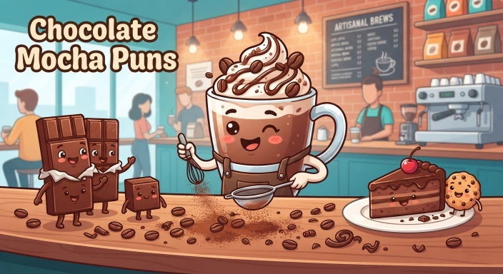 Chocolate mocha Puns