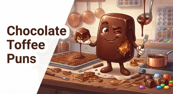 Chocolate Toffee Puns  