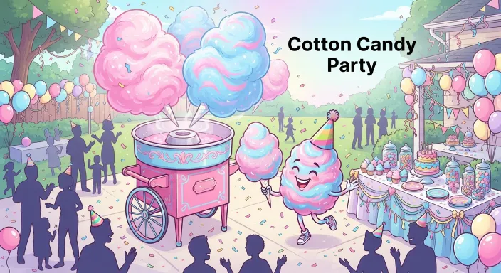 Cotton Candy Party Puns  