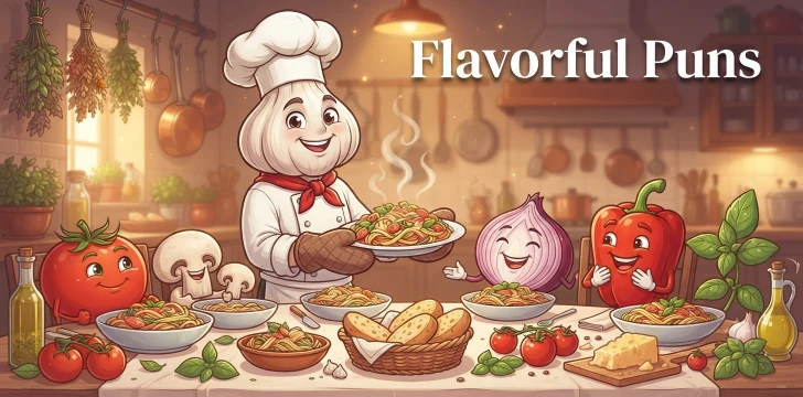 Flavorful Food Puns        