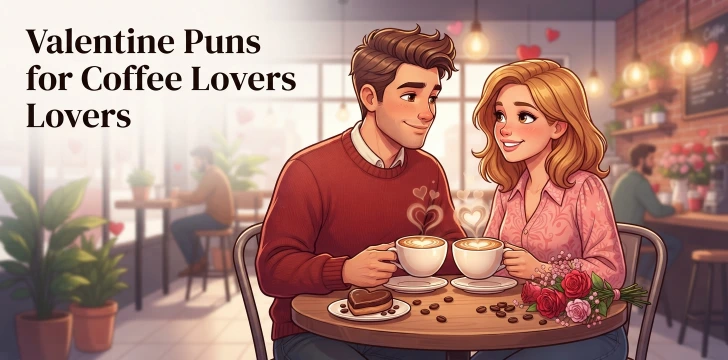 Valentine Puns for Coffee Lovers  