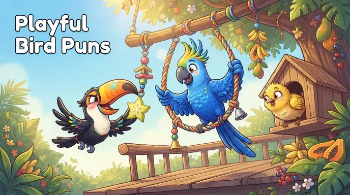 Playful Bird Puns      