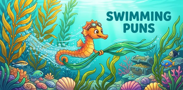 Seahorse Swimming Puns