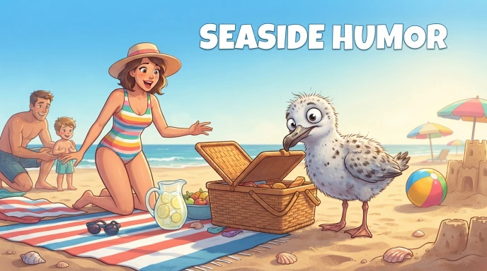 Seaside Bird Humor   