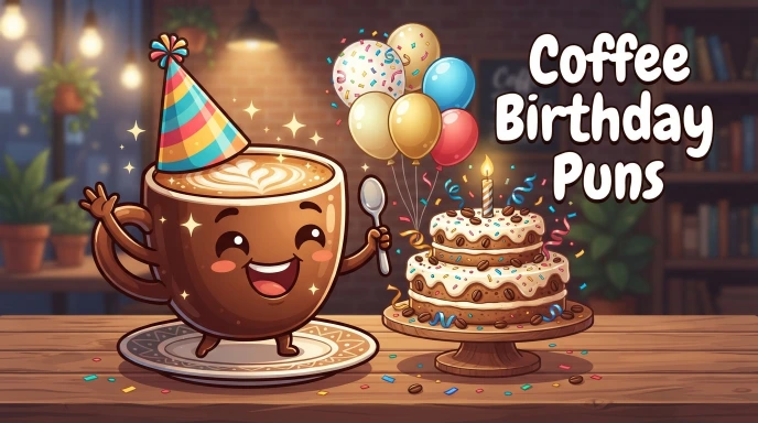 Coffee Birthday Puns